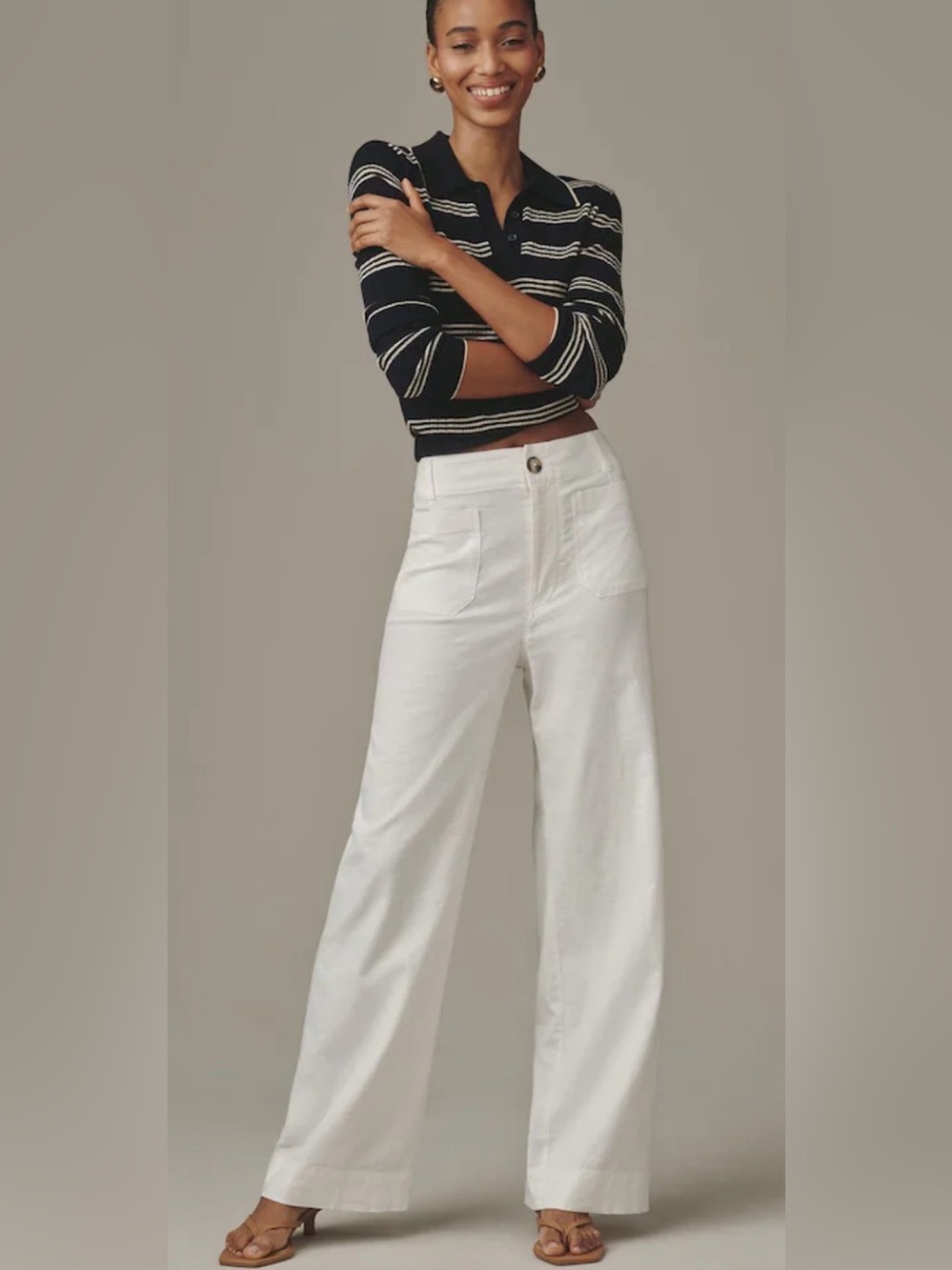 Maeve Colette Wide Leg Pants